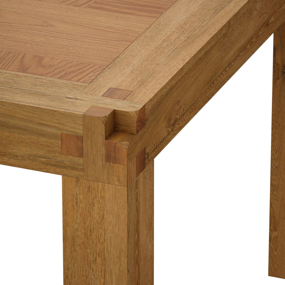 3D knot rustic dining table - TurboSquid 1701755