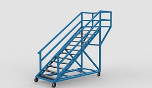 Warehouse Safety Steps 04 3D model 3D model