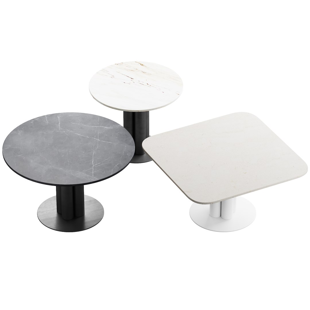 3D 436 Table Dinning And Lounge In 8 Options And 8 Colors - TurboSquid ...
