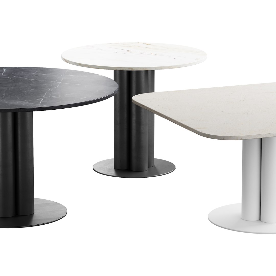3D 436 Table Dinning And Lounge In 8 Options And 8 Colors - TurboSquid ...