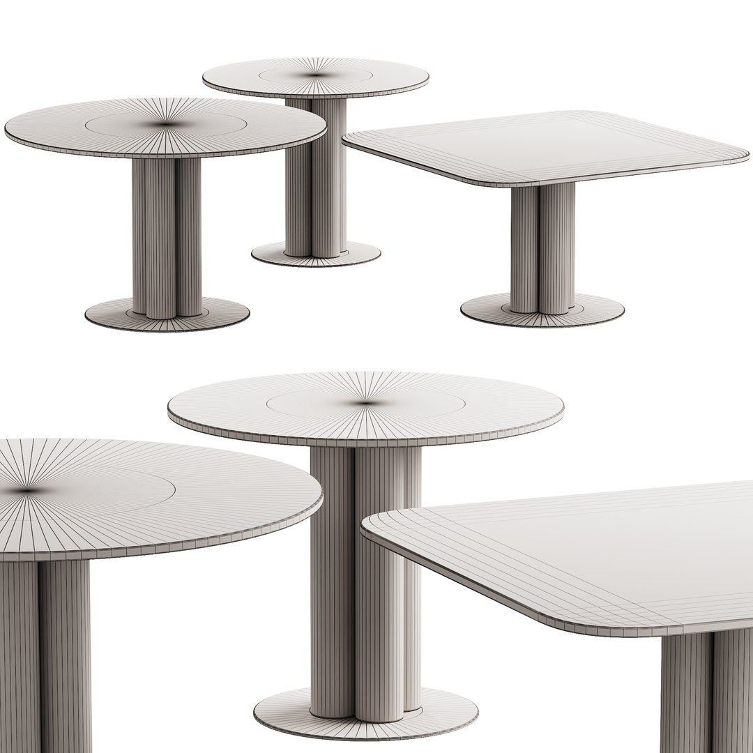 3D 436 Table Dinning And Lounge In 8 Options And 8 Colors - TurboSquid ...