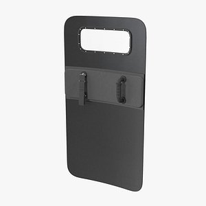 Police Ballistic Shield 3D model
