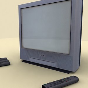 tv sony remote control 3d model