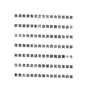 chinese meiryo font set9 3D model