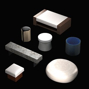 Pouf and table collection