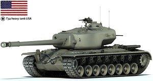 t34 heavy tank wwii 3d max