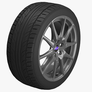 3D Subaru BRZ  rim model