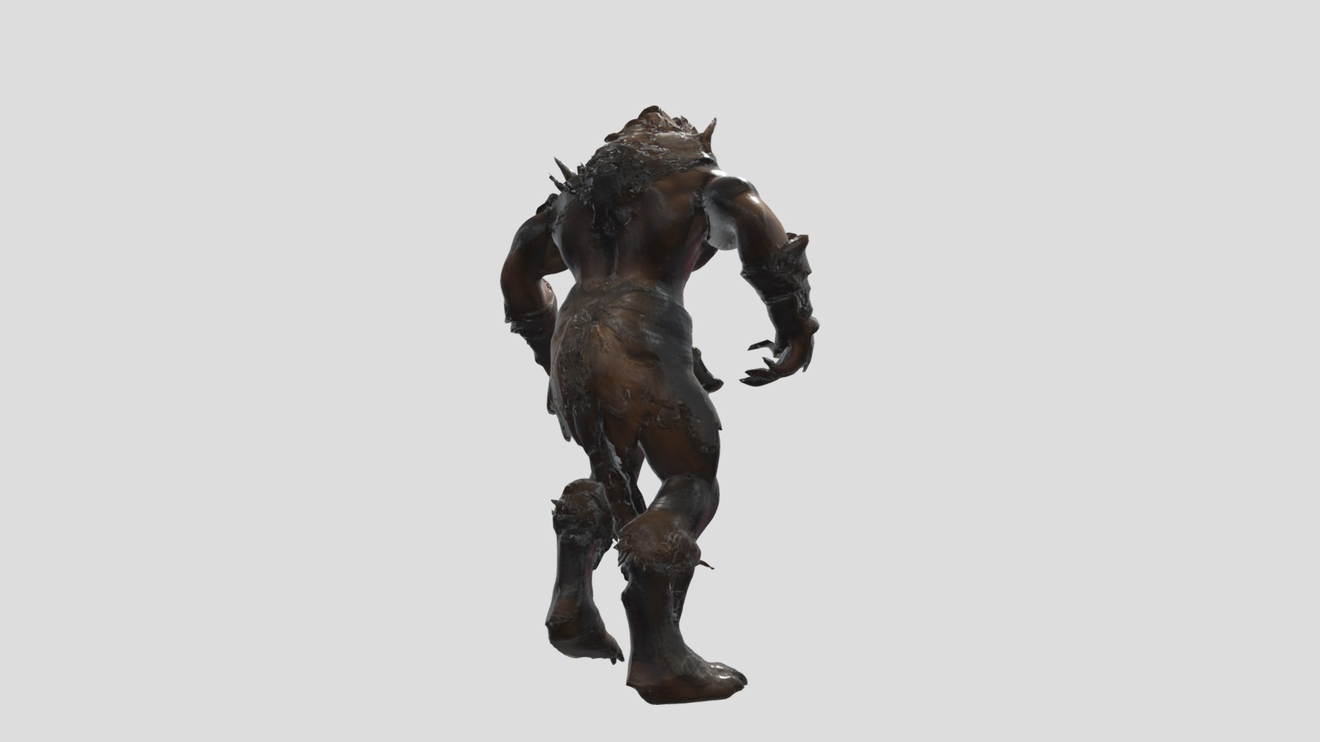 3D Model Werewolf Warrior - Rigged Fantasy Creature - TurboSquid 2484031