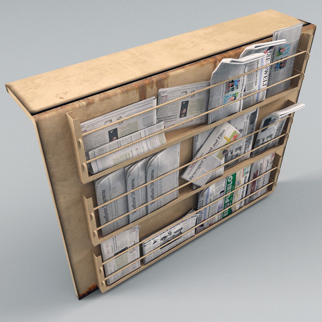 3dsmax Newspapers Stand V2