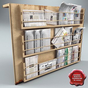 3dsmax newspapers stand v2