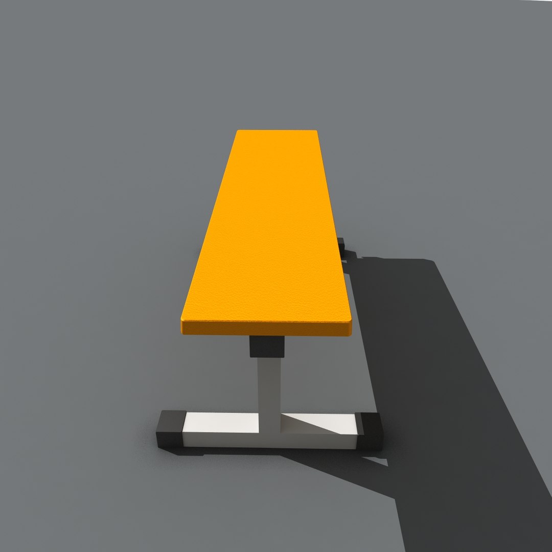3d Flat Bench Model