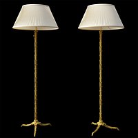 MAISON BAGUES FRENCH BRONZE FLOOR LAMP