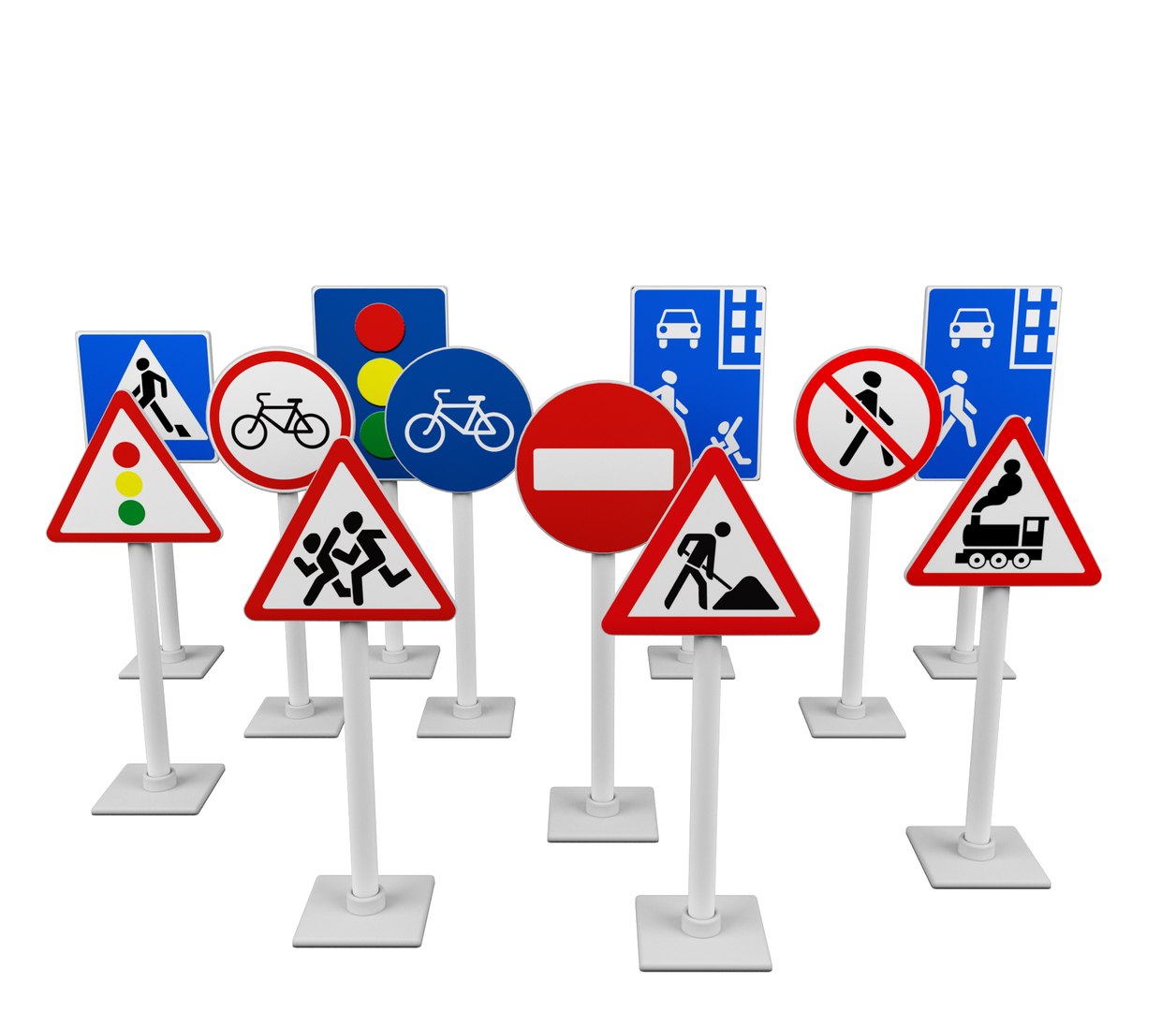 Road Sign 3D - TurboSquid 1708836