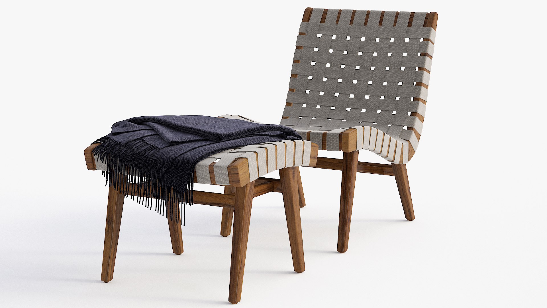 3D Risom Lounge Chair model - TurboSquid 1949730