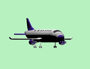 simple air plane 3D model