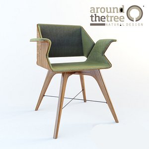 3D wooden chair