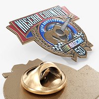 NASCAR Country 50th Anniversary Enamel Pin