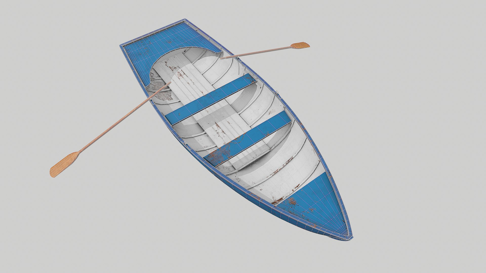 Pbr Rowing Boat Model - TurboSquid 1608118