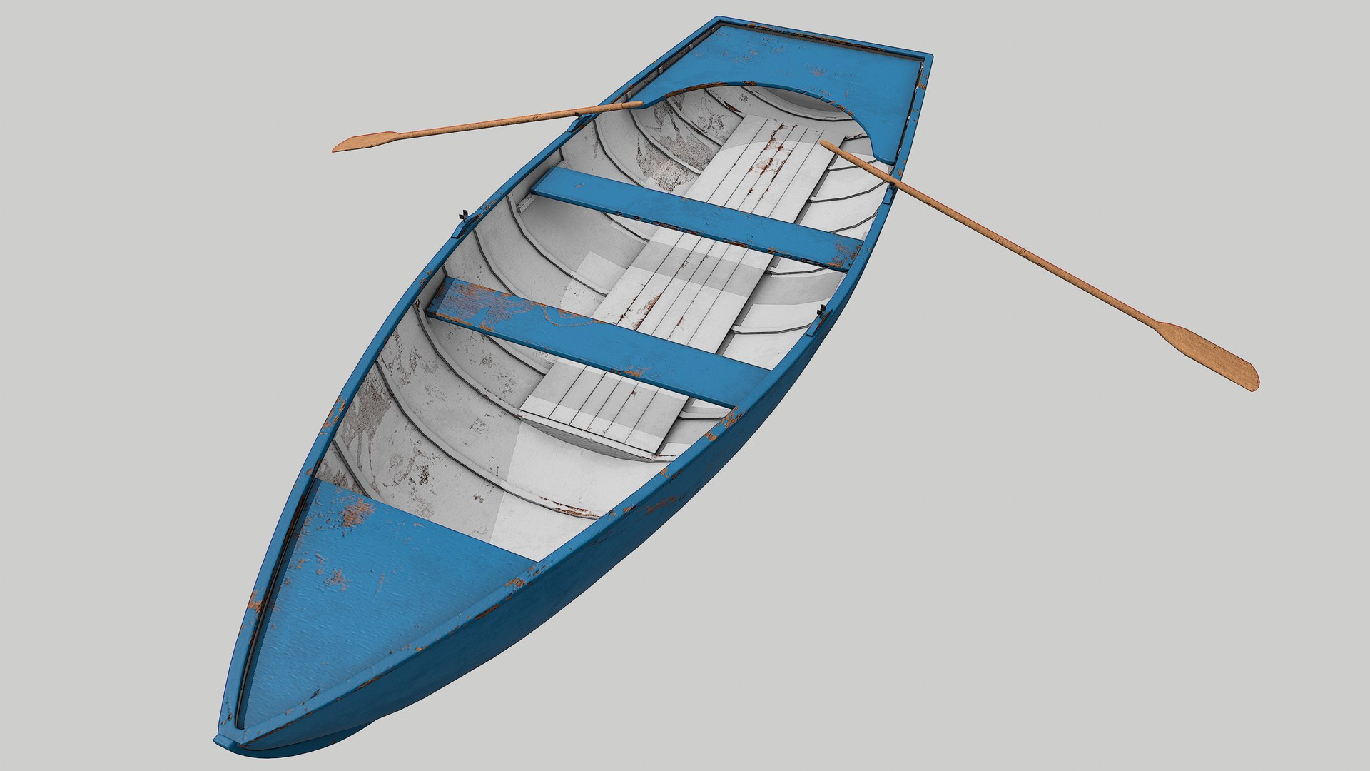 Pbr rowing boat model - TurboSquid 1608118