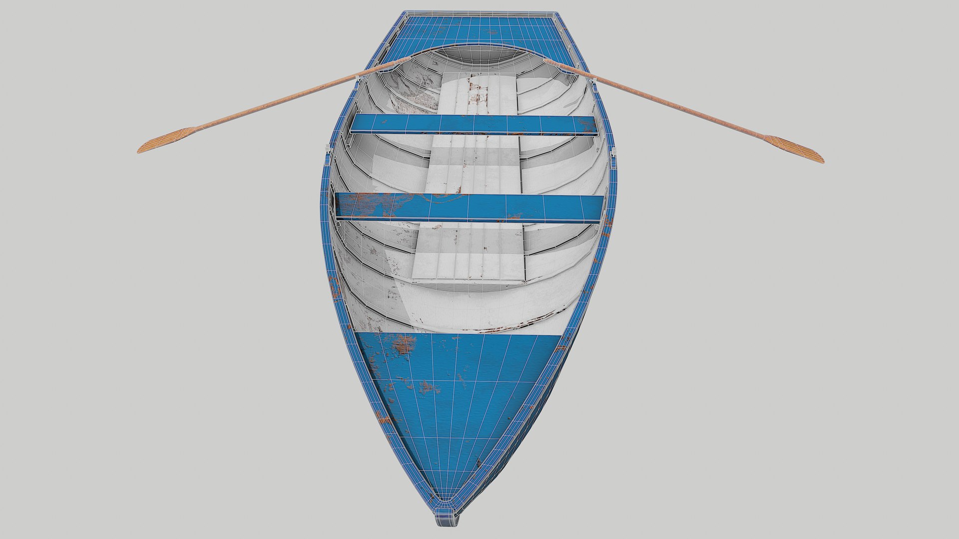 Pbr Rowing Boat Model - TurboSquid 1608118