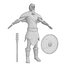 Bárbaro 3 modelo 3D aparejado