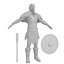 Bárbaro 3 modelo 3D aparejado