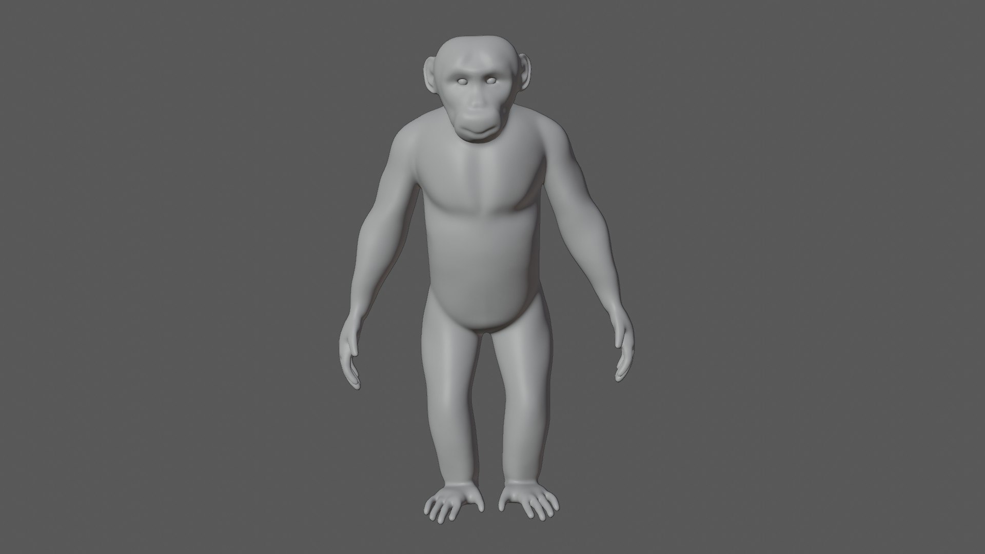 3D Model Fully Rigged Low Poly Chimpanzee - TurboSquid 1754344