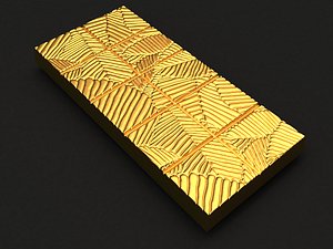 Chocolate with leaves