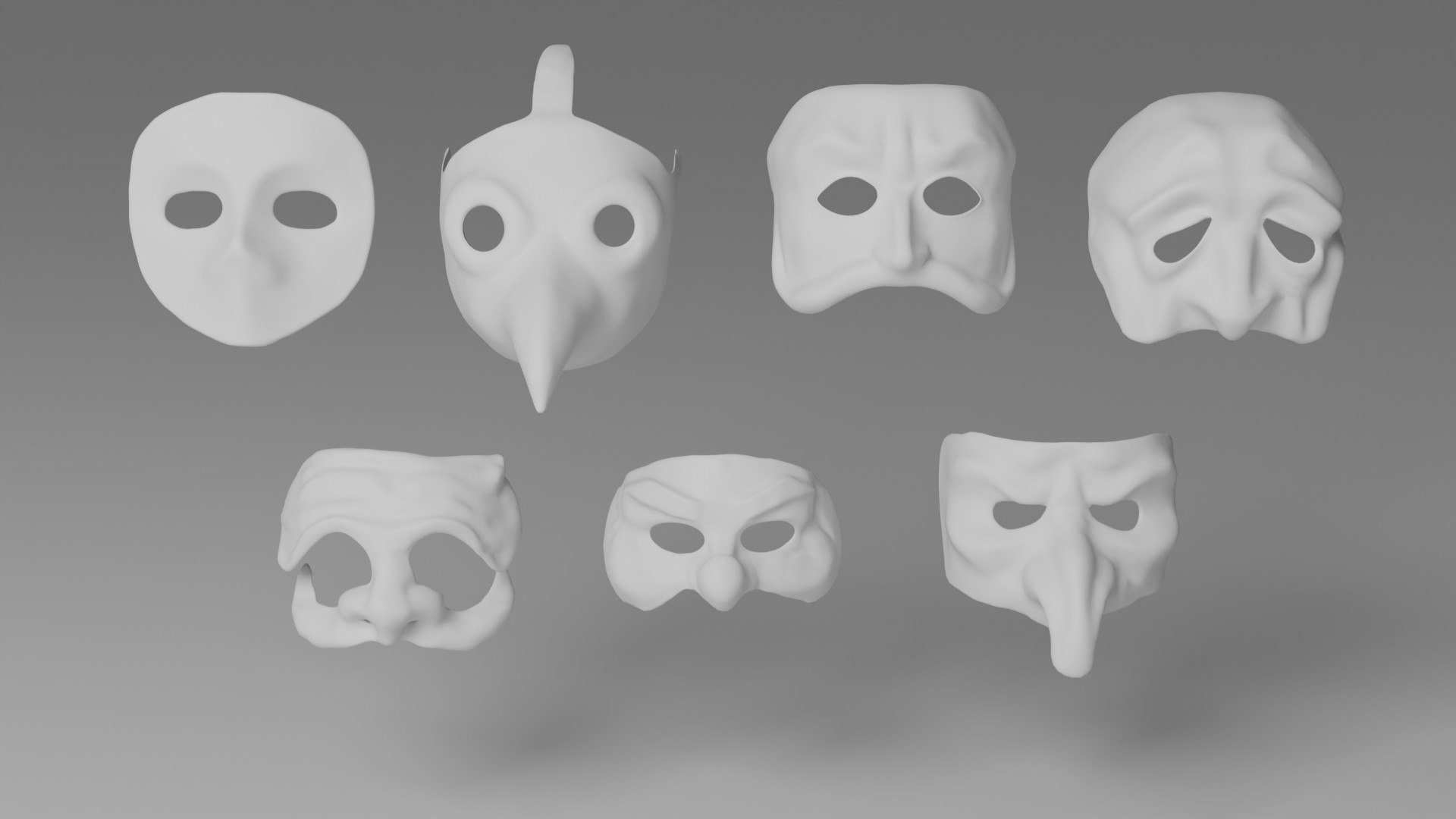 Italian Masks 3D model https://p.turbosquid.com/ts-thumb/wR/KPv7ap/HI/clay_/jpg/1759065041/1920x1080/fit_q87/010130ea1855c9c490e21d3d3af709899bc1971b/clay_.jpg