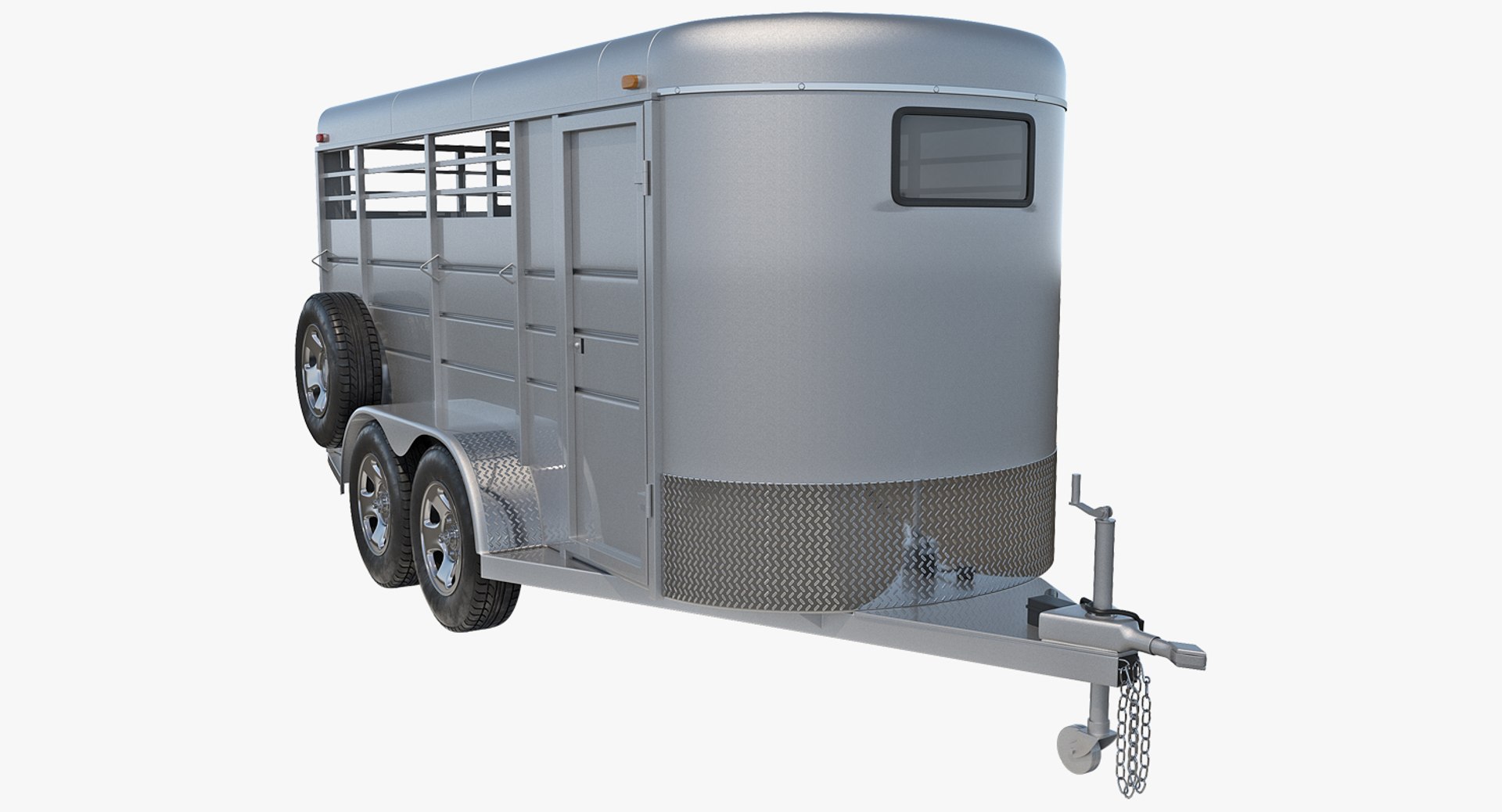 Livestock Trailer Calico 3D model preview