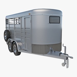 3D model livestock trailer calico