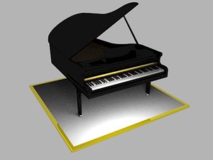 3d piano model