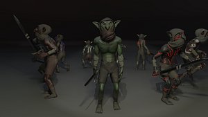 3D goblin character model