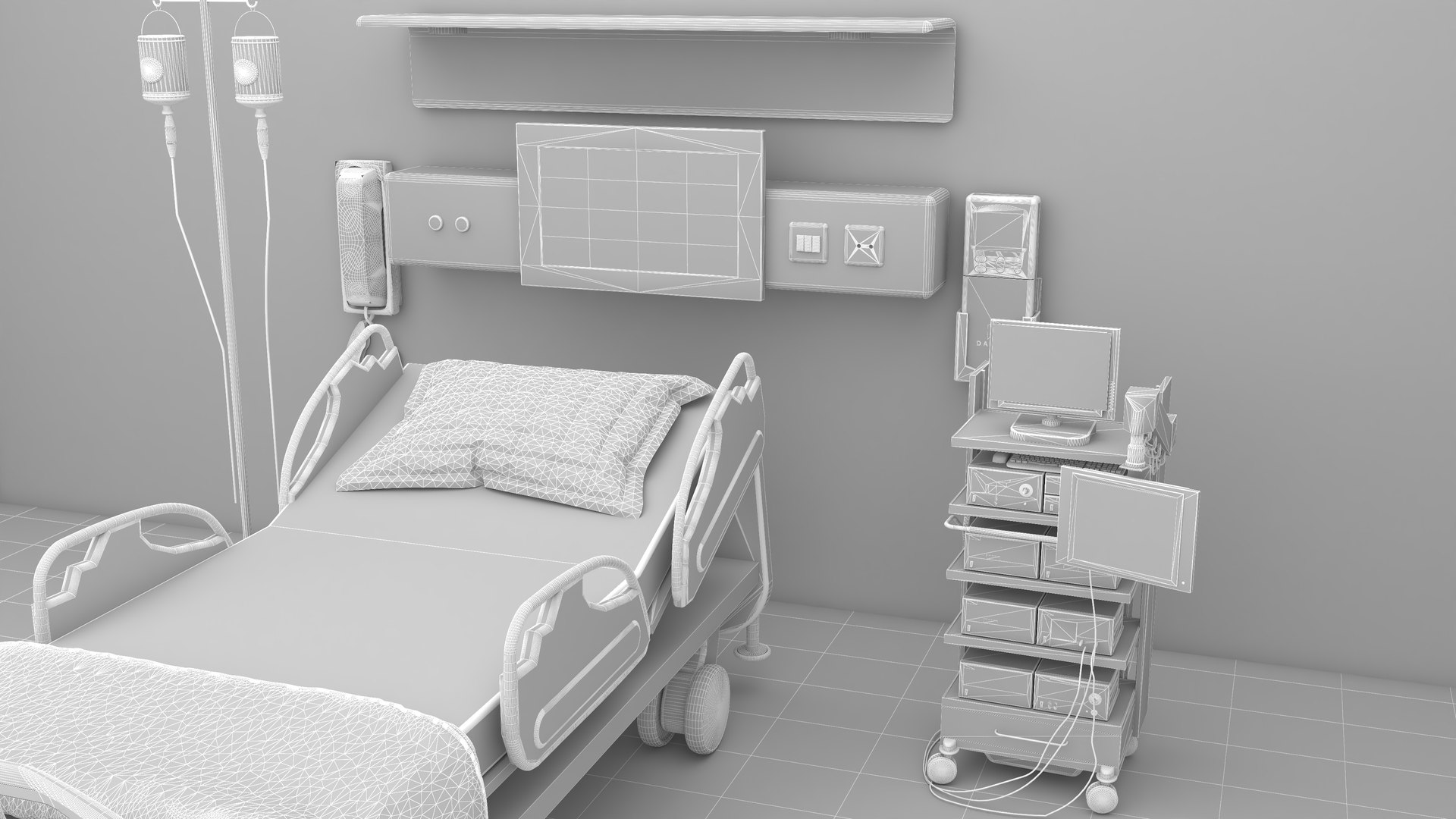 3D Intensive Care Unit 5 Model - TurboSquid 2058345