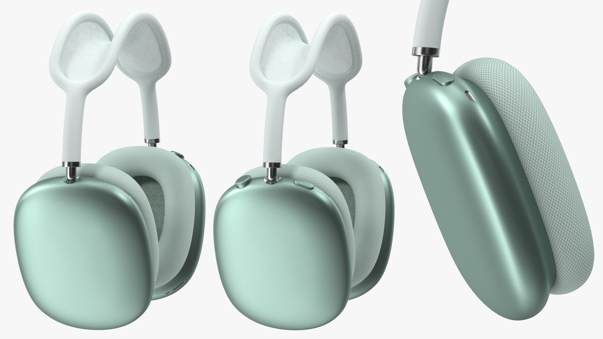AirPods Max Headphones Green 3D model preview