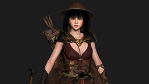 3D AAA 3D FANTASY GIRL CHARACTER - MIZUKI THE ADVENTURER 02