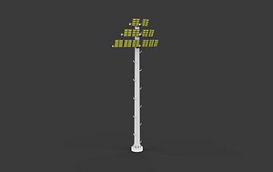 3D Stadium Light Tower 3D model
