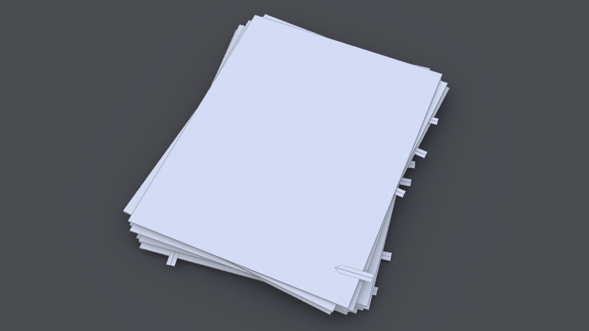 Office Paperwork 3D Model - TurboSquid 1237474