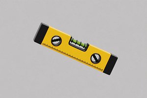 Spirit level Cartoon 3D model