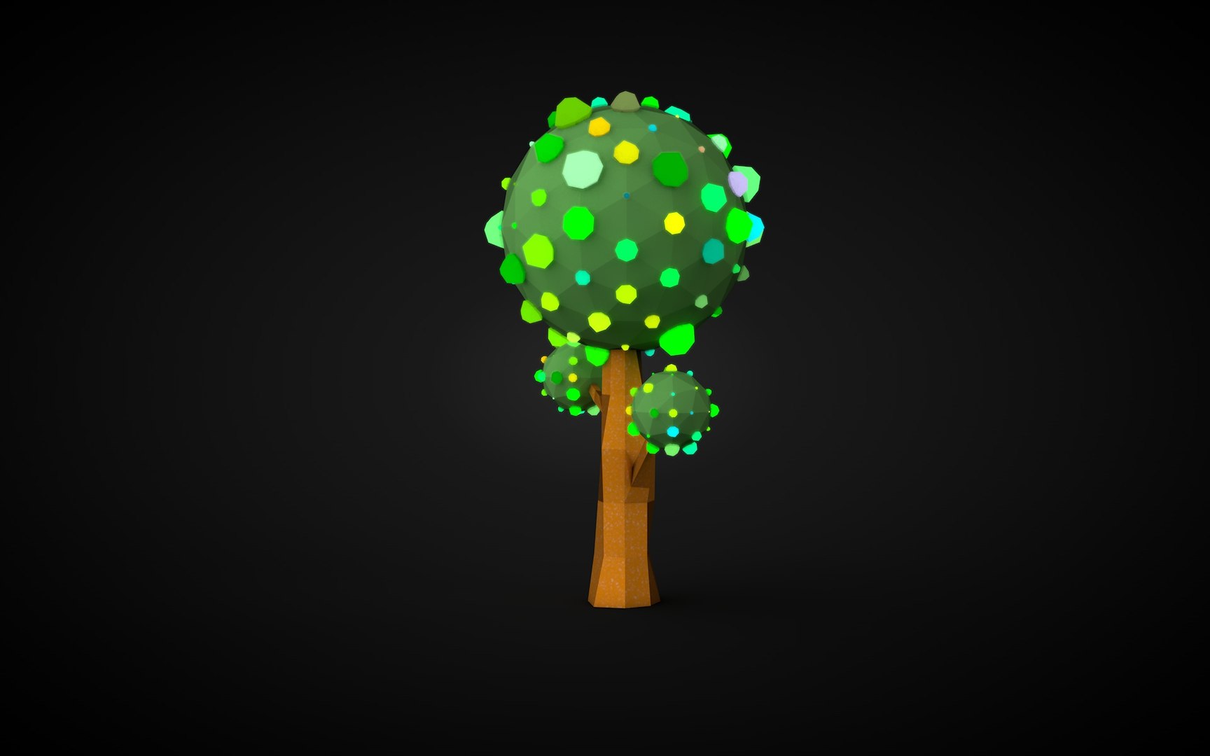 3d Tree Lighted Model