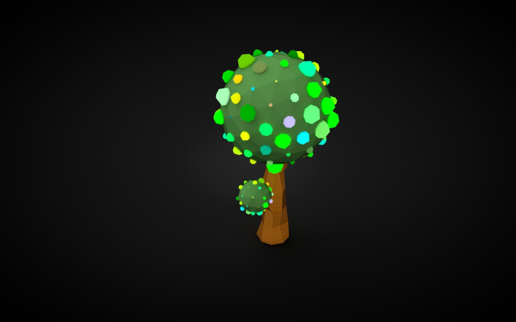 3d Tree Lighted Model