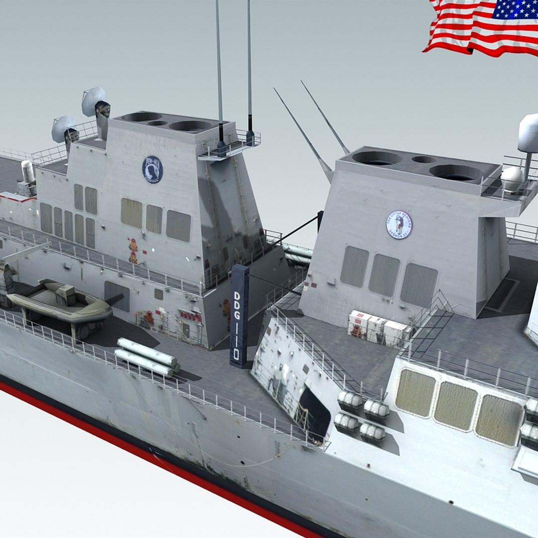 Uss William P Lawrence 3d Model