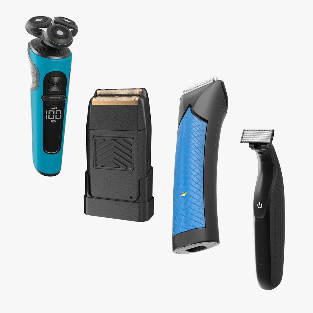 Electric Cordless Shavers Collection 2 3D model preview
