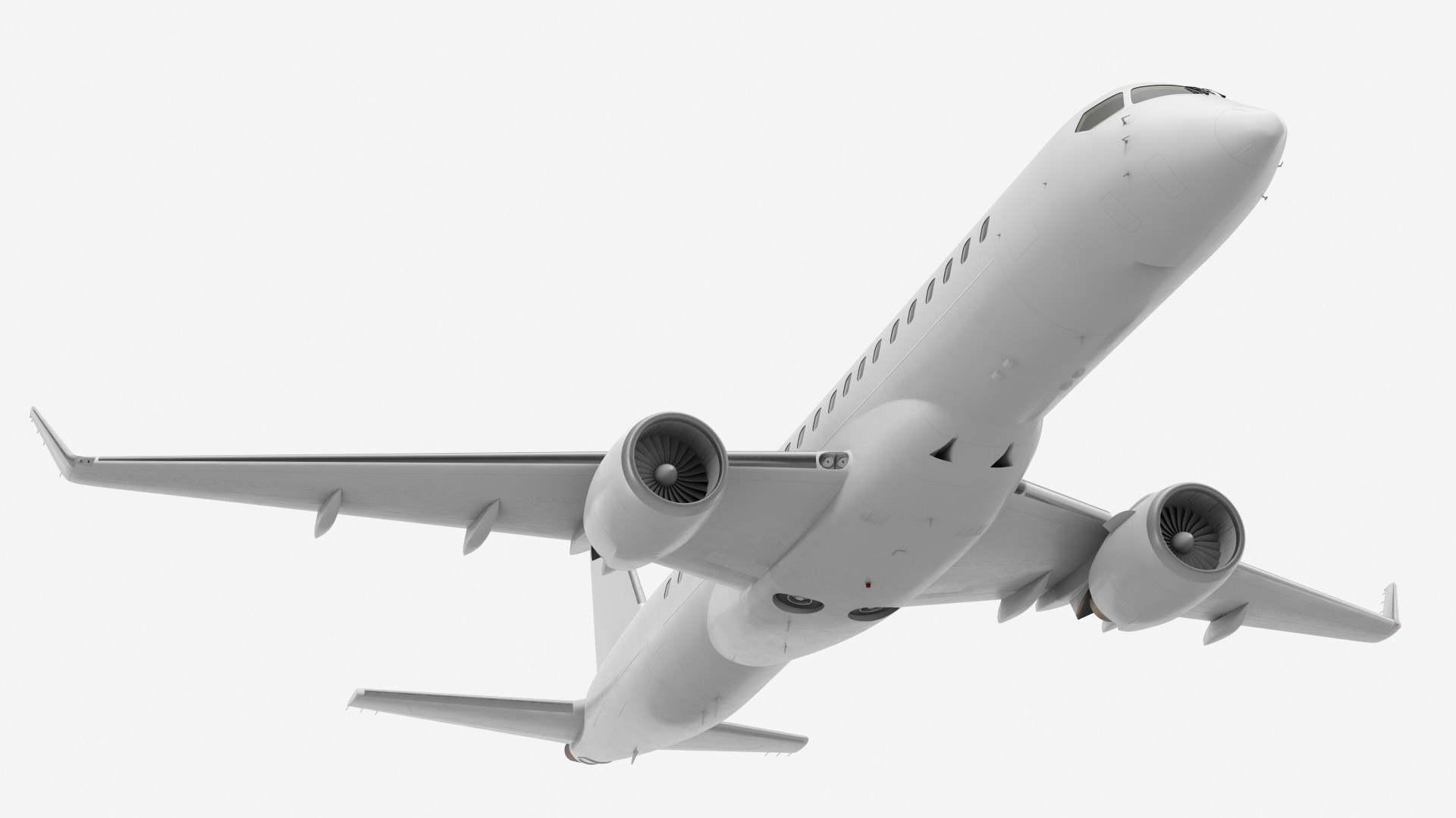 Regional Jet Retracted Landing Gear 3D model preview
