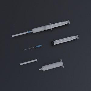 Injection Syringe 3D