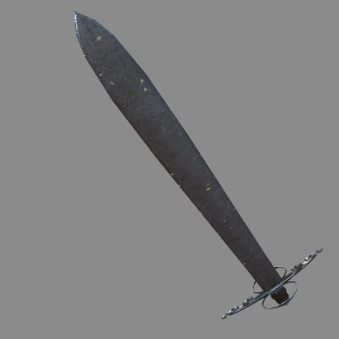 3d model of sword blade