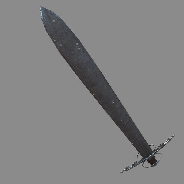 3d Model Of Sword Blade