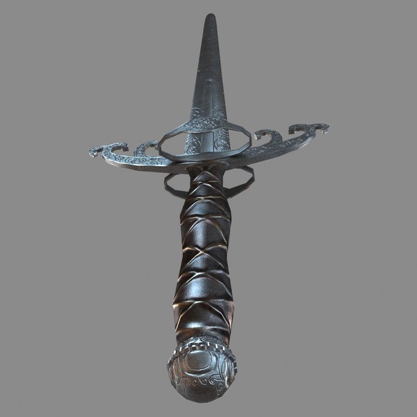 3d model of sword blade