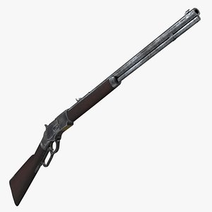 Winchester Model 1873 Lever Action Rifle 3D
