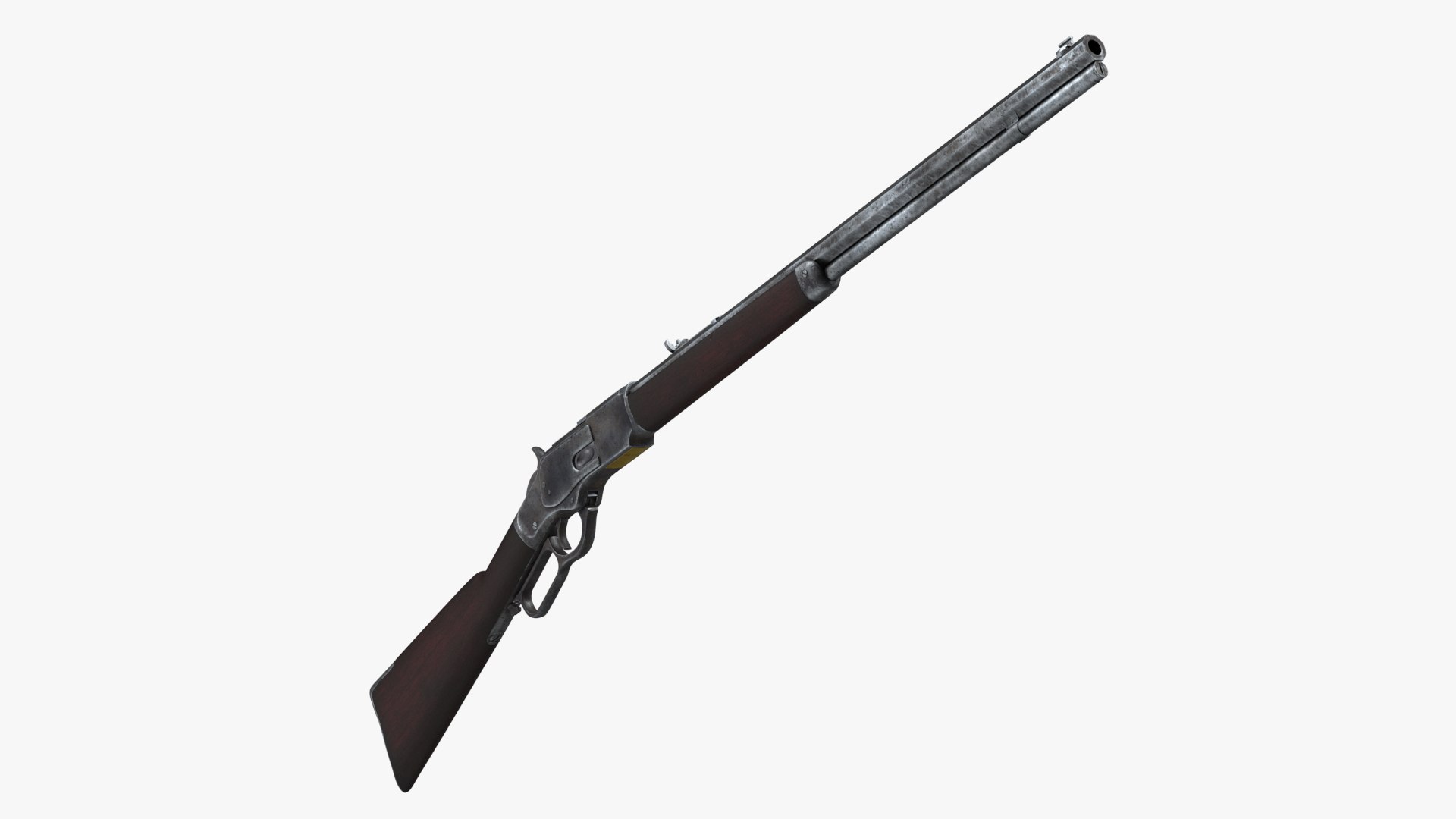 Winchester Model 1873 Lever Action Rifle 3D model preview